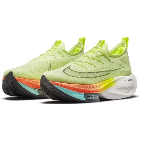 Nike Air Zoom Alphafly NEXT% Yellow Volt Shoes CZ1514-700 Women’s Size 7.5 NEW